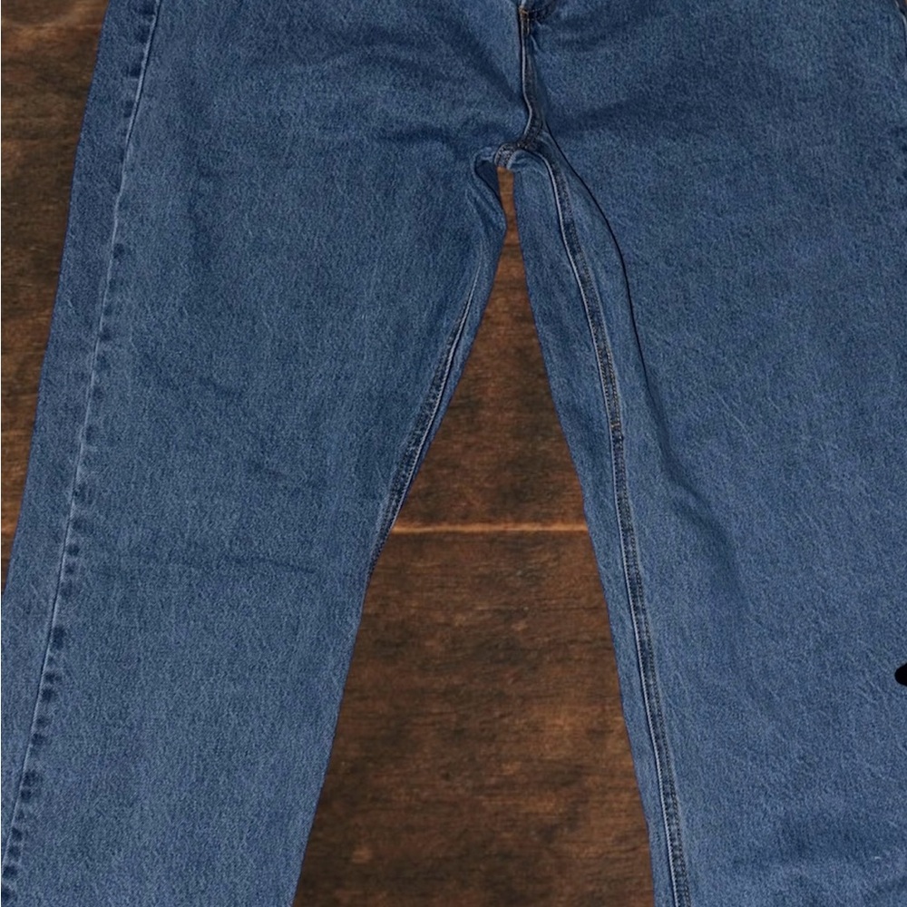 Fashion Nova Women's Straight-Leg Jeans in Medium Blue Wash
